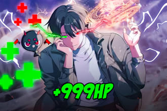 design eye catchy anime, manga, manhwa thumbnails