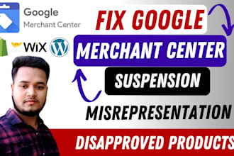 fix google merchant center suspension and misrepresentation