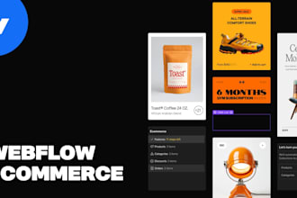 design and develop e commerce website, figma and webflow