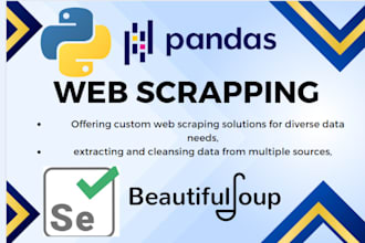 automate web scraping using python selenium and beautifulsoup