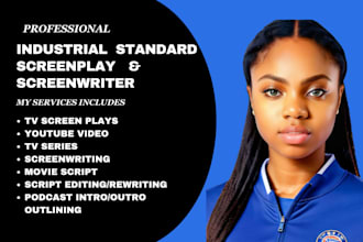 be your movie script writer, screenwriter, screenplay, script coverage, plays