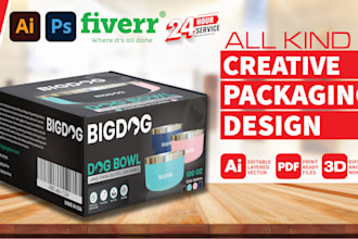 do product packaging box design and amazon packaging design
