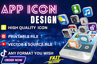 design app icons custom icons app logo  mobile icon design