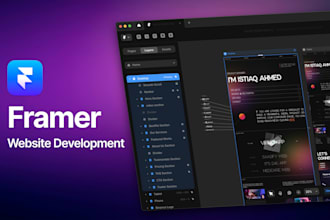 design website in figma and convert it figma to framer