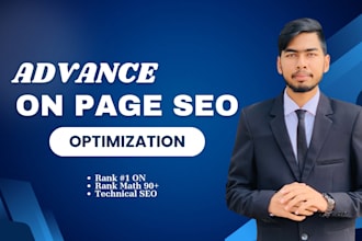 do advance on page SEO optimization with 90 score