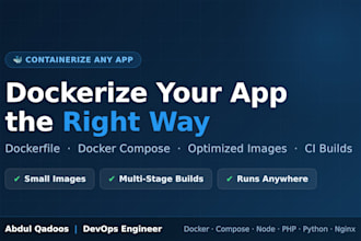dockerize your application with dockerfile and docker compose