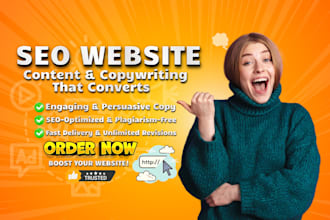 do SEO website content writing and be your professional copywriter