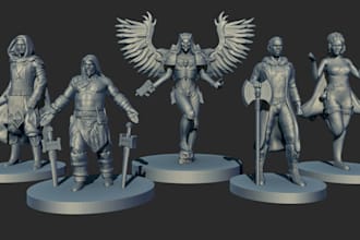 design dnd character models intended for 3d printing
