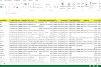 find key people and contact list building for any industry