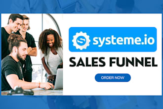 systeme io sales funnel, systeme io website, systeme landing page, clickfunnels