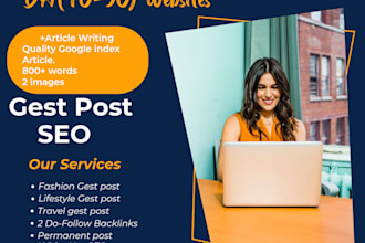 publish article on fashion, lifestyle, travel niche blog with dofollow backlink