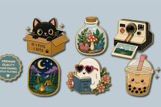 design enamel pins, company badges, medals, hat pins