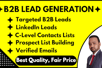 build cold calling and cold emailing lists for targeted b2b lead generation