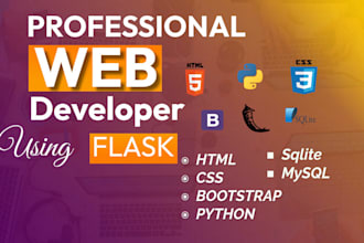 do html CSS bootstrap python flask work for you