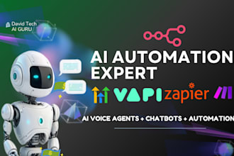automate with zapier, make, n8n, gohighlevel, vapi ai, voice and chat ai agents