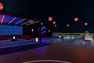 build metaverse spatial world, vrchat world, vrc world, 3d landscape environment