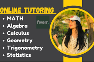 tutor math calculus 1 2 3 algebra trigonometry and statistics