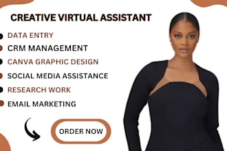 be creative, executive, general, administrative, personal virtual assistant