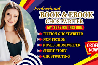 ghostwrite 50k ebook writing, fiction ghostwriter, ghost book writing, romance