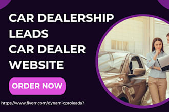 generate car dealership leads used car auto cars car dealer wordpress website