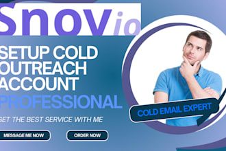 set up snov io woodpecker for cold email outreach
