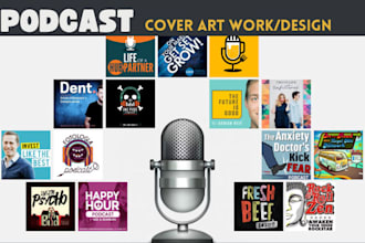 design top notch podcast cover logo design podcast art work cover album cover