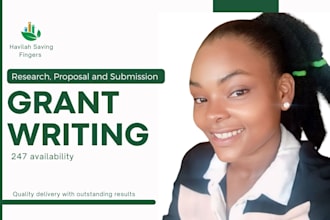 write grant proposal, research and submit grants for nonprofit or small business