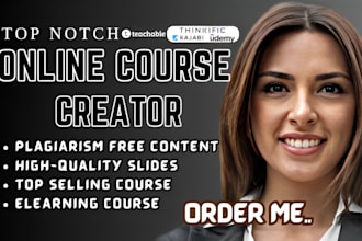 create online course content creation curriculum for lesson plan video script