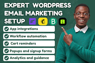 setup wordpress email marketing omnisend, mailchimp, brevo, fluentcrm, mail mint
