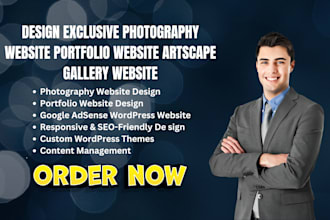 design exclusive photography website portfolio website artscape gallery website