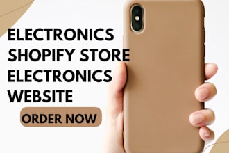 design electronics shopify store gadgets website phone accessories shopify