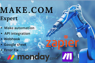 setup make com automation api integration zapier automation make com