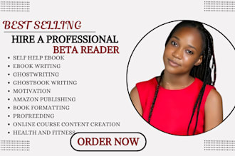 thoroughly beta read your manuscript, book editor romance developmental editing
