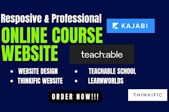 setup thinkific learnworlds teachable kajabi course website teachable school