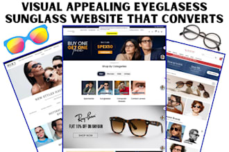 design shopify eyeglasses sunglasses store optical prescription eyewear website