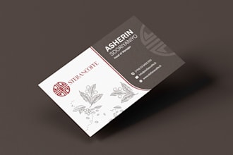 modern business card design custom print ready