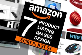 do amazon product listing images, infographics pictures, main photo editing