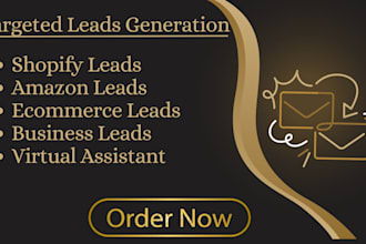 shopify amazon seller leads ecommerce leads business leads virtual assistant