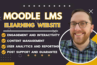 develop custom moodle community, elearning, forum, membership lms website