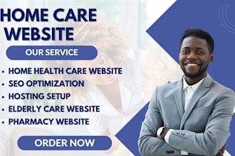 design homecare website elderlycare website healthcare pharmacy website