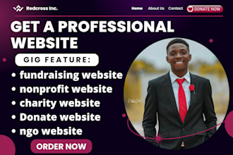 build charity website, nonprofit website, fundraising website, ngo website