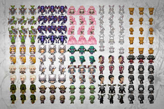 make character sprites for rpg maker mv and mz