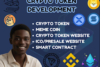 build a token ico presale, solana pump fun, bot, bundler on evm, solana chains