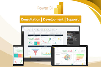professionally create power bi dashboard and reports