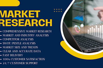 do market research, market analysis, and competitor analysis
