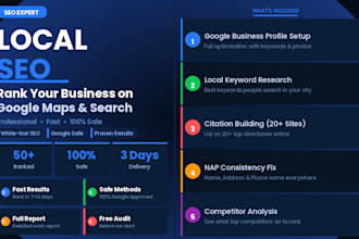 do local SEO to rank your business on google maps and search