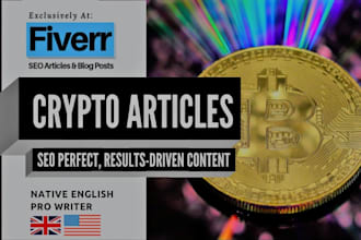be your crypto article writer