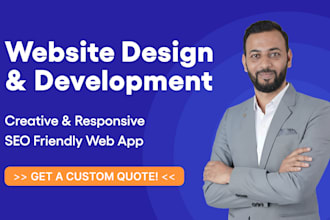 build, rebuild website development as full stack developer, front end developer