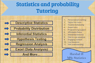 expert tutoring in statistics and probability