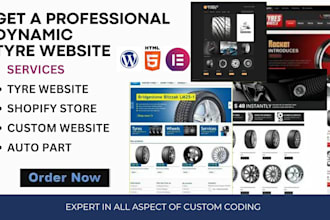 build a custom ecommerce tire tyre website